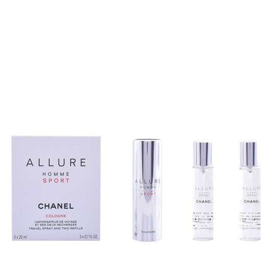 Men's Perfume Allure Homme Sport Cologne Chanel 123300 EDC (3 pcs) 20 ml